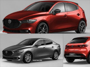 Tin tức ô tô - Lộ ảnh phác thảo Mazda 2 lấy cảm hứng từ Mazda 3 2019