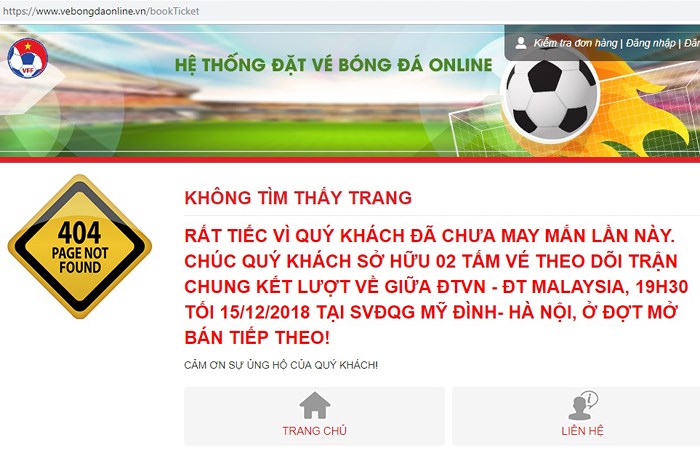 Chung kết AFF Cup: Fan tiết lộ bí quyết mua vé online thành công - 1
