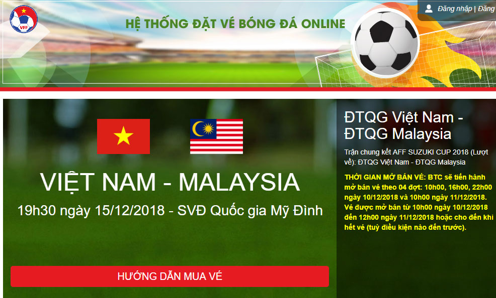 Đợt 1 bán vé trận chung kết AFF Cup: 2.500 vé “bay” trong 16 phút - 1