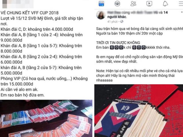 Vì sao vé trận chung kết Việt Nam - Malaysia bán “đầy” chợ đen với giá cắt cổ?