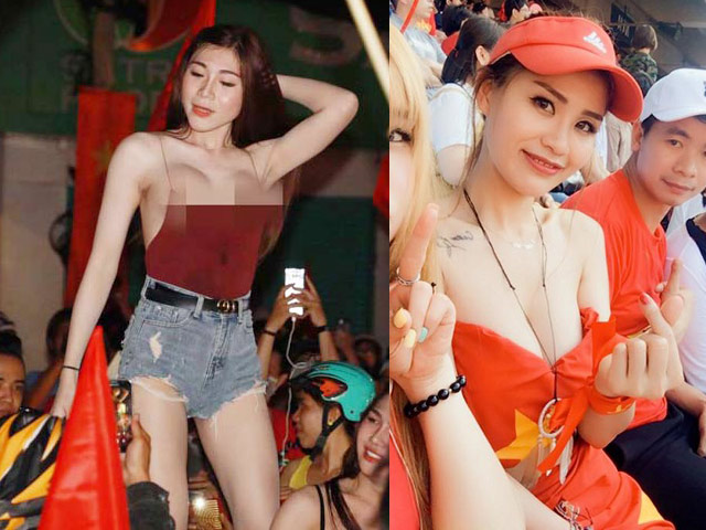 Những nữ cổ động viên tuyển bóng đá Việt Nam gây chú ý vì mặc quá bốc lửa