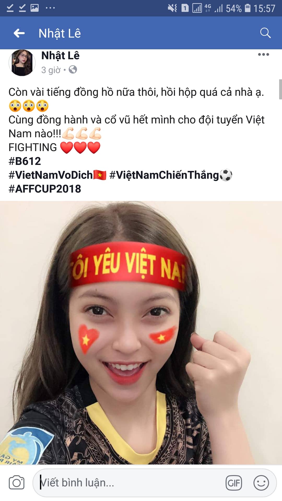 Trước giờ G, bạn gái các cầu thủ đồng loạt đăng ảnh cổ vũ tuyển Việt Nam - 1
