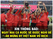 Tranh vui - Ảnh chế ăn mừng chức vô địch AFF Cup 2018 của đội tuyển Việt Nam