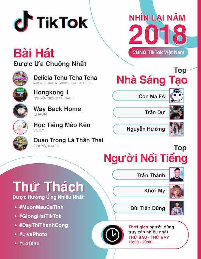 Bùi Tiến Dũng và Quang Hải lọt top 10 nhân vật &#34;hot&#34; nhất TikTok năm 2018 - 2