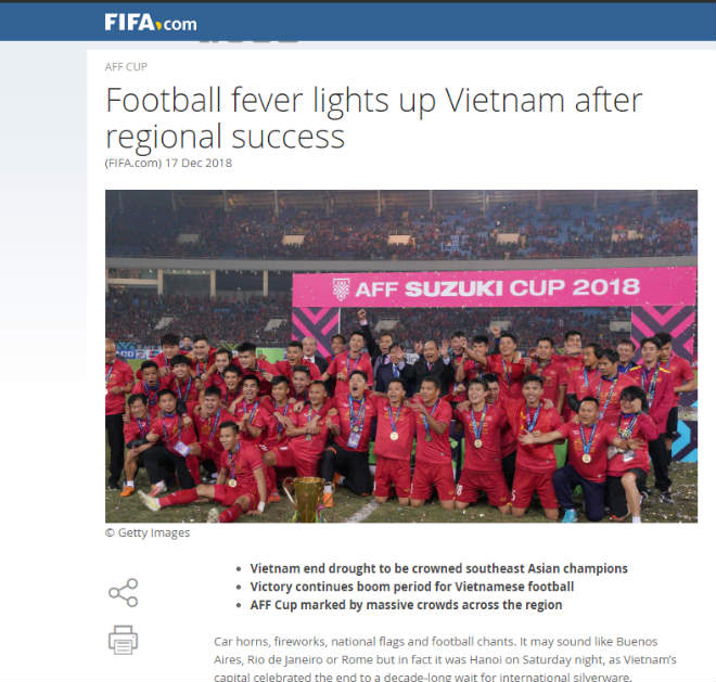 ĐT Việt Nam vô địch AFF Cup: FIFA sững sờ chờ bùng nổ Asian Cup - 1