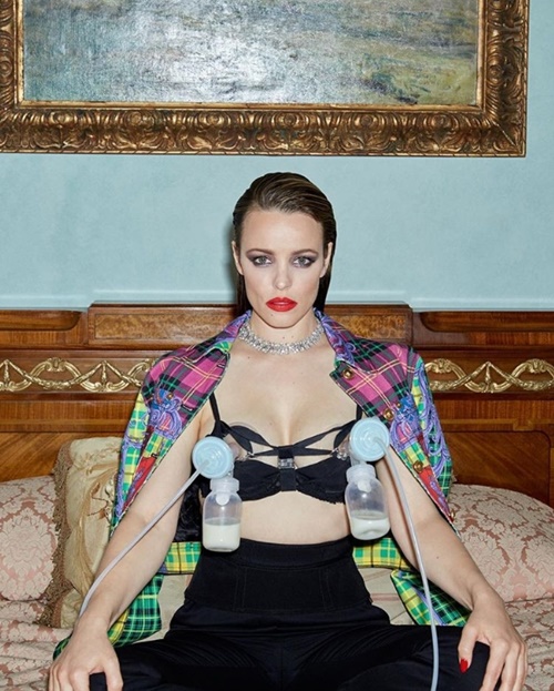 Rachel McAdams vắt sữa trên bìa tạp chí thời trang - 1