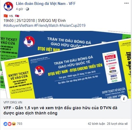 VFF “khoe” bán được 15.000 vé online trận Việt Nam vs Triều Tiên, fan buông lời cay đắng - 1