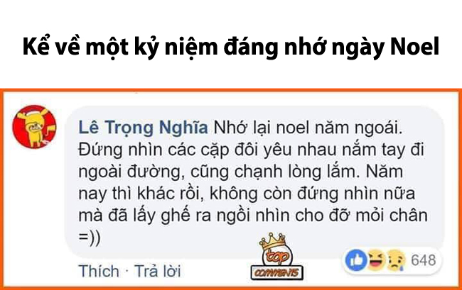 Qua bao mùa Noel thì thanh niên cũng &#34;thông minh&#34; hơn hẳn.