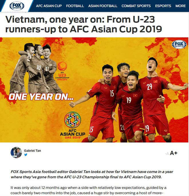 Báo châu Á ca ngợi hành trình kỳ diệu ĐT Việt Nam: Chờ vươn tầm Asian Cup - 1
