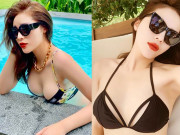 Giải trí - Mặc bikini nóng bỏng, Kỳ Duyên lộ điểm &quot;nhạy cảm&quot; trồi sụt bất thường