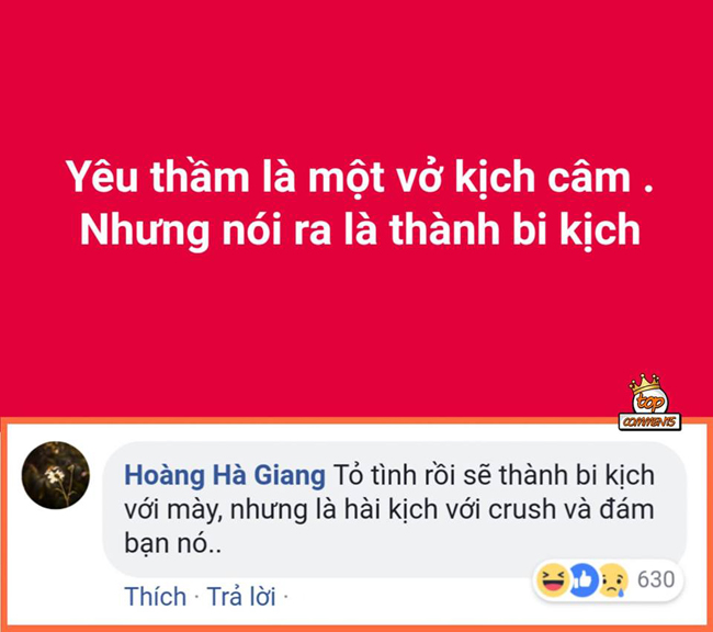 Đôi khi bi kịch của người này lại là hài kịch của người khác.