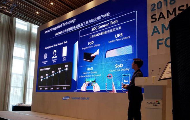 Samsung sắp ra mắt smartphone đầu tiên có cảm biến vân tay dưới màn hình - 1