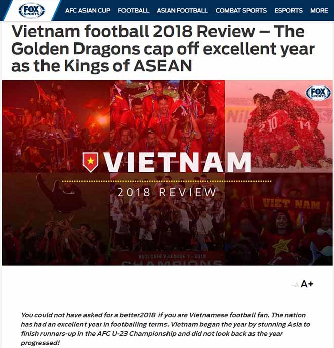 ĐT Việt Nam dự Asian Cup: Báo châu Á ca ngợi năm chói lọi của &#34;Rồng vàng&#34; - 1