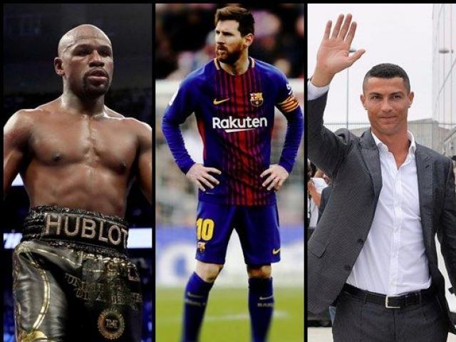 ”Vua hái tiền 2018”: Trọc phú Messi, Ronaldo, Federer vẫn thua sao này