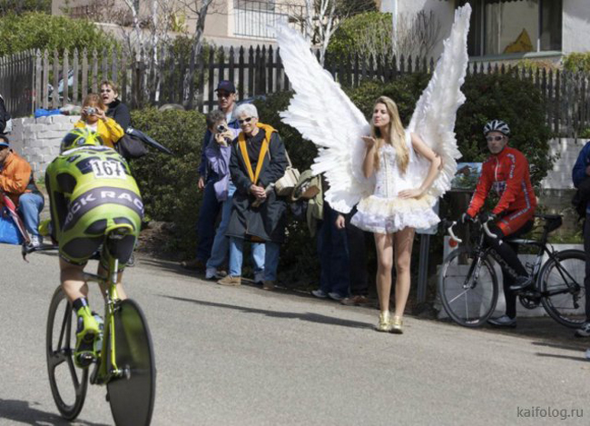 "Thiên thần" cũng đam mê bộ môn đua xe đạp.