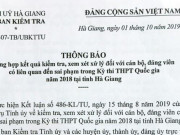 Tin tức trong ngày - Danh sách 151 cán bộ, đảng viên Hà Giang liên quan đến sai phạm trong Kỳ thi THPT