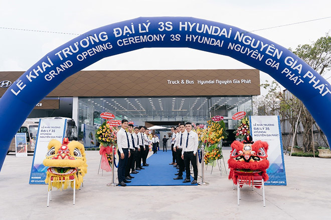 Showroom Hyundai Nguyên Gia Phát đã hoàn thành các hạng mục theo tiêu chuẩn GDSI trước ngày khai trương.