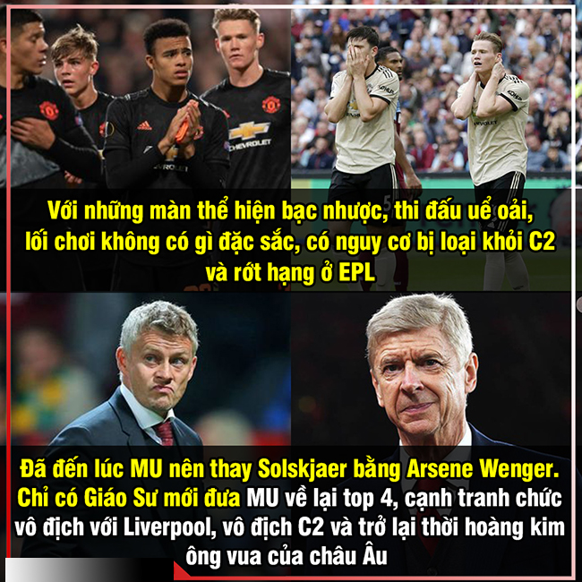 Liệu có nên mời Asene Wenger về dẫn dắt MU.