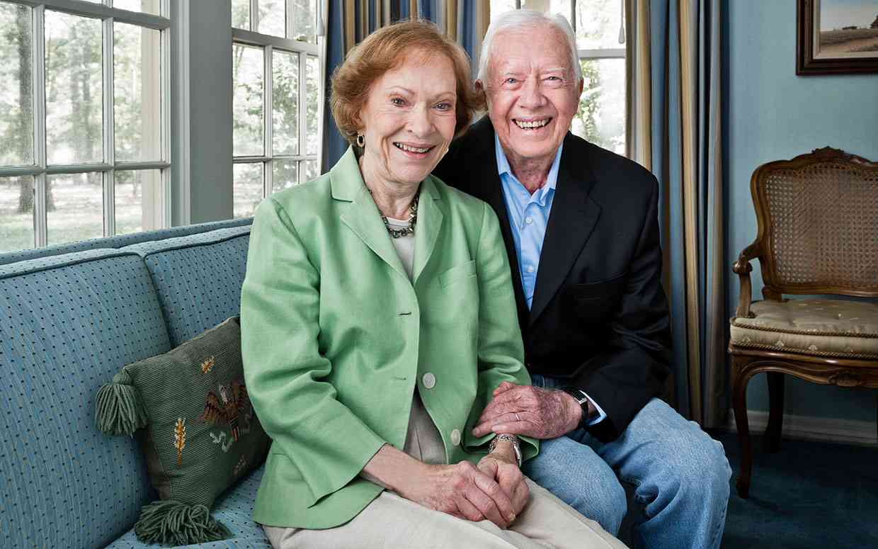 Cựu Tổng thống Jimmy Carter (95 tuổi) và phu nhân Rosalynn (92 tuổi) là cặp đôi nguyên thủ sống lâu nhất nước Mỹ