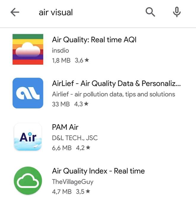 Ứng dụng AirVisual biến mất khỏi kho phần mềm của iOS lẫn Android - 1