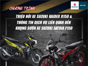 Thế giới xe - Chương trình triệu hồi xe Suzuki Raider R150 và dịch vụ xe Satria F150