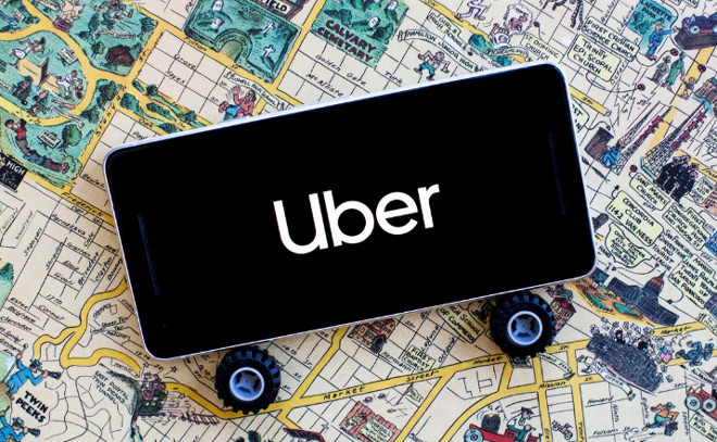 Dịch vụ đặt xe Uber.