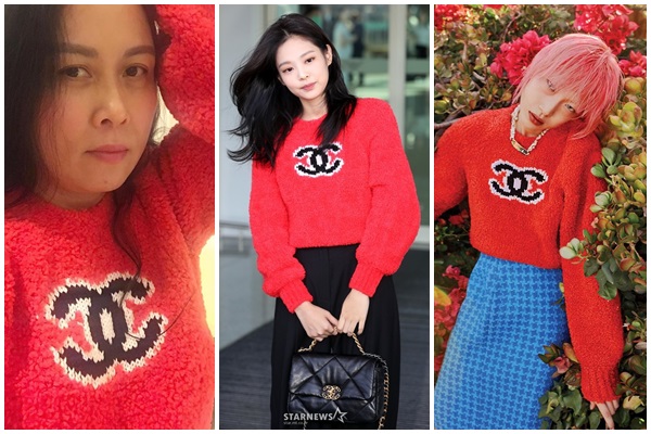 Nếu doanh nhân Phượng Chanel chỉ đơn giản mà mua chiếc áo về mặc thì Jennie đã thể hiện tốt hơn guu thời trang cá tính riêng vào set đồ cô mặc, dù đơn giản nhưng mang lại vẻ đẹp thanh lịch giản dị. Cuối cùng, chiếc áo được thể hiện bởi&nbsp;người mẫu Dodam Kim, tính thời trang được đẩy cao hơn với cách mix chơi màu của cô, áo đỏ chân váy xanh bắt mắt. Ngay cả lối trang điểm cũng được đầu tư ton sur ton với màu áo.&nbsp;