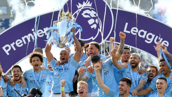 Man City đã có đến 3 mùa giải từng vượt khó hoàn hảo để vô địch Ngoại hạng Anh