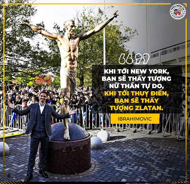 Ibrahimovic được dựng tượng tại quê nhà.