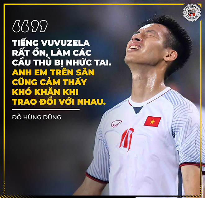 Các cầu thủ Việt Nam đang lo lắng về tiếng kèn Vuvuzela.