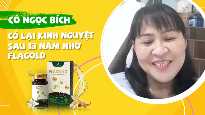 Chị Ngọc Bích chia sẻ về hiệu quả của mầm đậu nành Flagold