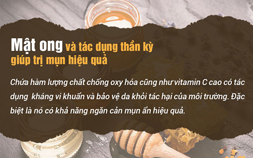 Trị mụn bằng mật ong mang lại hiệu quả cao