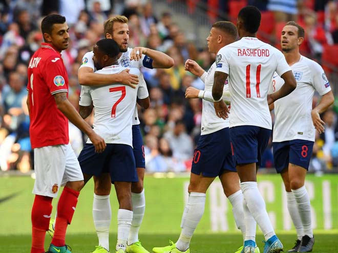 Tuyển Anh đại thắng CH Séc 5-0 ở lượt đi