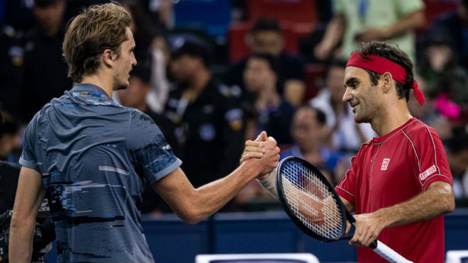 Zverev loại Federer ở tứ kết Thượng Hải Masters 2019