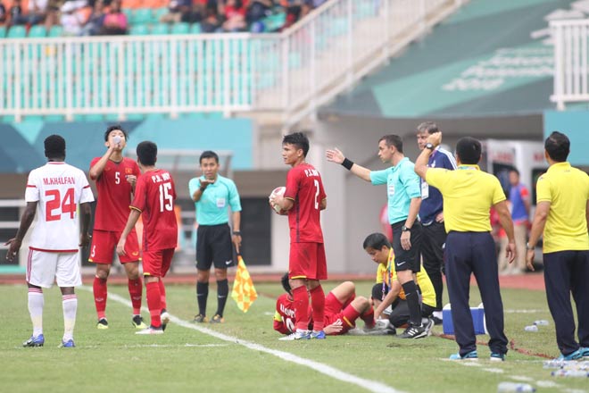 Olympic Việt Nam từng thua đau Olympic UAE trong trận tranh hạng Ba ASIAD năm ngoái ở Indonesia