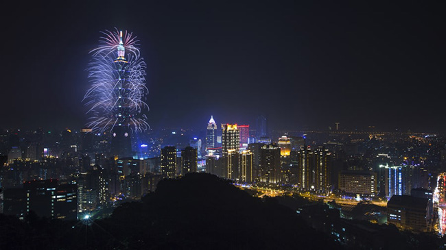 Tháp Đài Bắc 101, Thành phố Đài Bắc: Tòa nhà chọc trời cao 509 mét, là tòa nhà mang tính biểu tượng nhất ở Đài Loan. Bao gồm 101 tầng, đây là tòa nhà cao nhất thế giới từ năm 2004 đến 2010.
