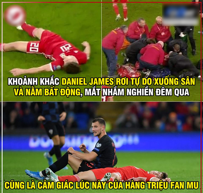 Daniel James chán thương khiến fan MU lo lắng.