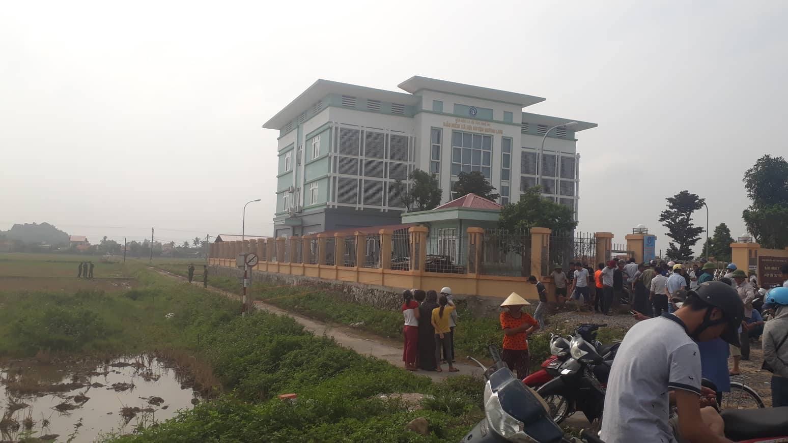 Khu vực Bảo hiểm xã hội huyện Quỳnh Lưu nơi phát hiện thi thể ông Thành