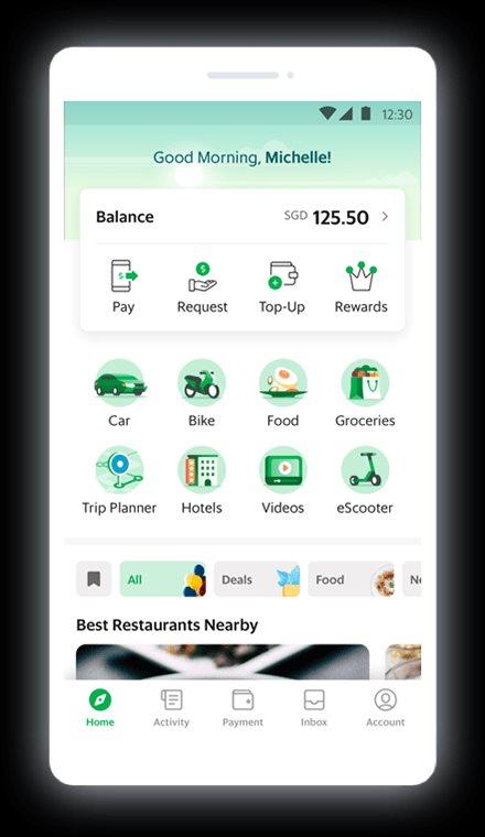 Grab là siêu ứng dụng của Singapore. Ảnh: Maketecheasier