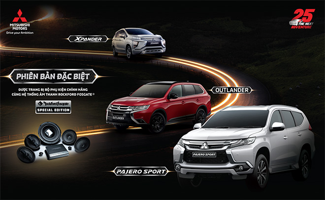 Mitsubishi ra mắt phiên bản đặc biệt cho 3 dòng xe Pajero Sport, Outlander và Xpander - 1