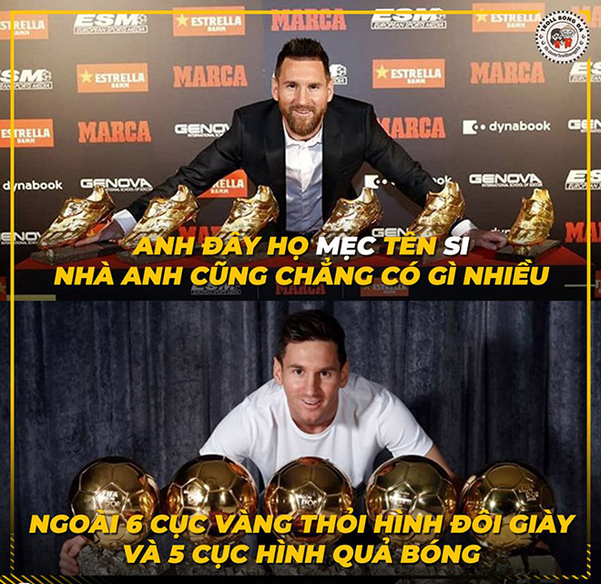 Messi&nbsp;vừa bổ sung thêm chiếc giày vàng thứ 6 vào bộ sưu tập cá nhân của mình.