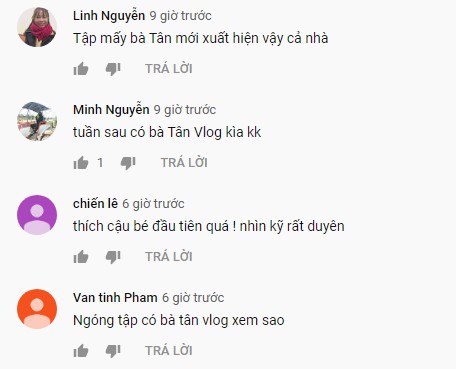 Khán giả&nbsp;chờ đợi sự xuất hiện của bà Tân Vlog.