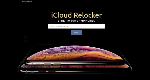 Trang web khóa iCloud của người dùng iPhone.