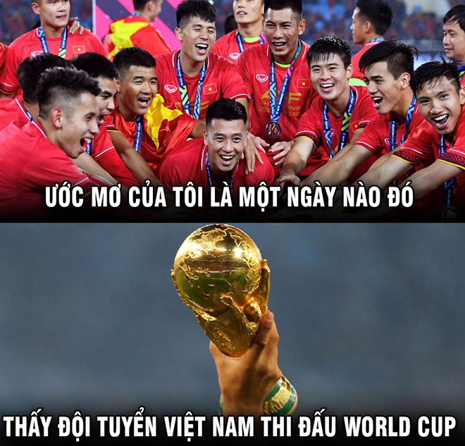 Còn gì tuyệt vời hơn khi thấy Việt Nam xuất hiện ở World Cup.