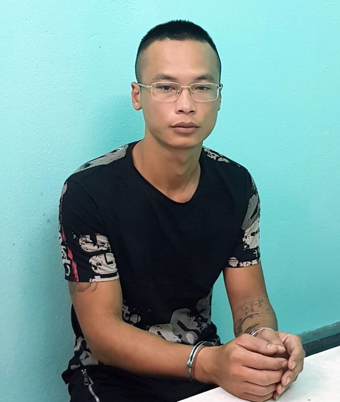 Ngô Văn Hùng tại cơ quan công an ngày 2-10 khi bị tạm giữ trong trường hợp khẩn cấp - Ảnh: CAND
