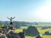 Du lịch - Lúa trải vàng ở &quot;thánh địa sống ảo Ninh Bình&quot;