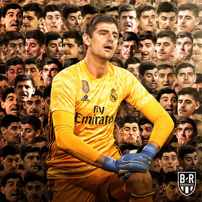 Thibaut Courtois nối dài mạch trận "thủng lưới" của mình ở Real Madrid.