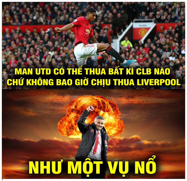 MU có thể thua bất kì đội nào chứ nhất quyết không chịu thua Liverpool.