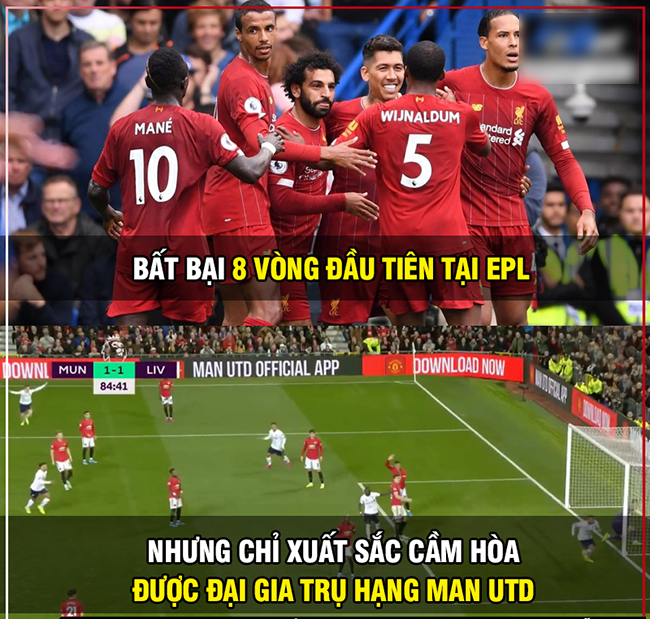 Liverpool xuất sắc cầm hòa được MU ngay trên sân Old Trafford.