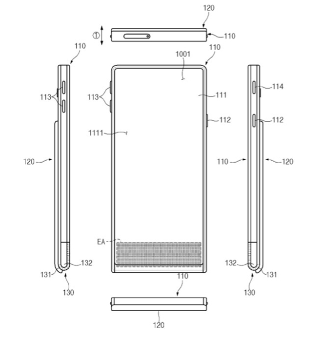 Hình ảnh về bằng sáng chế của Samsung.